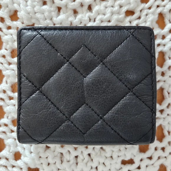 NWT Marc by Marc Jacobs Black Leather Quilted Wallet - Picture 2 of 9